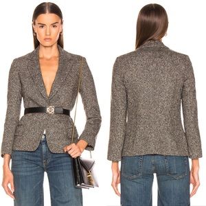 NEW • Nili Lotan • Humphrey Tweed Blazer Brown
